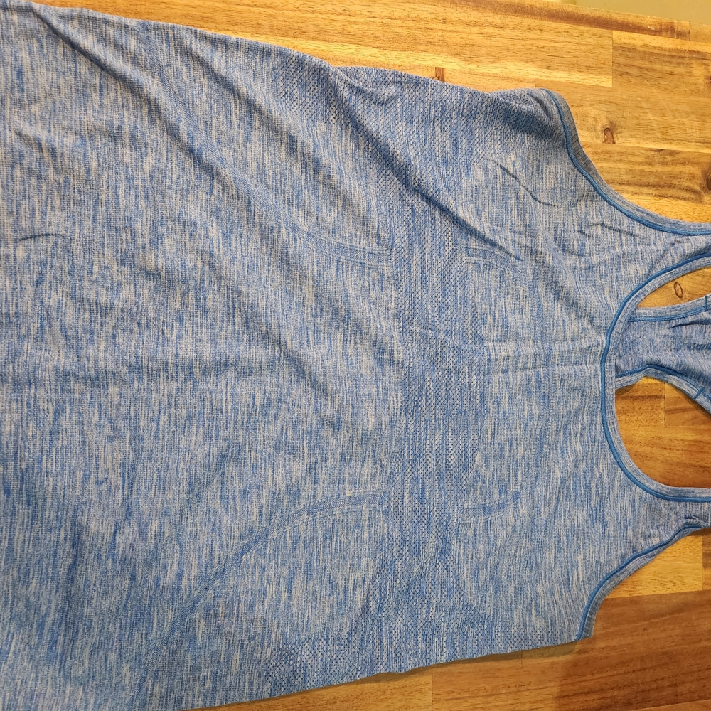 lululemon athletica Heathered Light Blue Racerback Tank